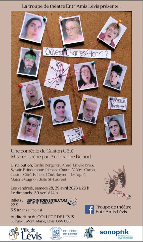 Affiche de la pièce Où est Charles-Henri? (2023)